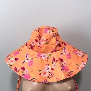 Steve Madden Tropical Bucket Hat Hibiscus Orange